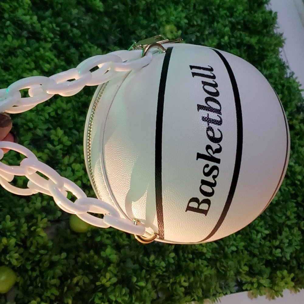Blk&wht Mini basketball handbag